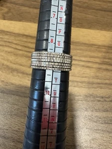 Juego de 7 anillos apilables súper delgados de plata de ley agrupados talla 9 - Imagen 1 de 6