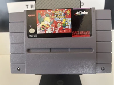 Krusty's Super Fun House (SNES)  Authentic, Tested, Working! - Image 1 of 4