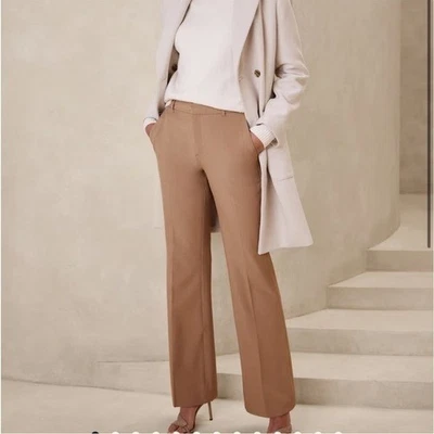 Banana Republic Sculpted Stretch Pants Camel NWT Size 8 Petite - Image 1 of 4