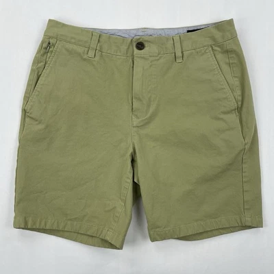 Bonobos Shorts Men’s 31 Chino Slim 7” In Flat Front Cotton Canvas, Greenish Tan - Image 1 of 4