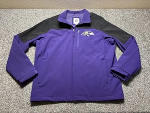 Baltimore Ravens NFL Jacket Mens XL Purple Black Full Zip Color Block - Picture 1 of 15
