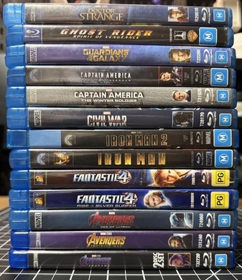 Marvel Blu-ray Movie Lot (13 Discs) - Avengers, Iron Man, Captain America+ More - Image 1 of 4