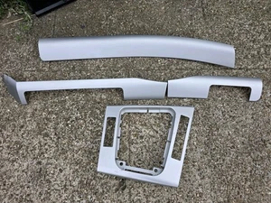 BMW 3 Series E46 Dashboard Trim Silver Metallic Set Of 4 - Picture 1 of 6