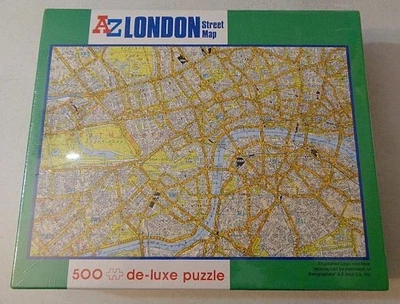 A-Z London Street Map 500 Jigsaw Piece Puzzle 20" x 13 3/4" NEW Factory Sealed - Image 1 of 4