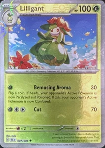 Juego de cartas coleccionables Pokémon Lilligant (patrón Poke Ball) 007/086 SV: perno negro poco común - Imagen 1 de 1