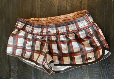 Vtg  Billabong Plaid Board Shorts Women Juniors/Teens L Surf Swim Y2K Style - Image 1 of 4