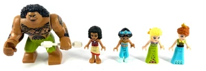 LEGO Disney Mini Dolls Lot Maui Moana Jasmine Anna Tinker Bell Princess Figures - Picture 1 of 5