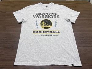 Golden State Warriors Maglietta Uomo Grigio NBA Basketball - Marca '47 - Large - Foto 1 di 3