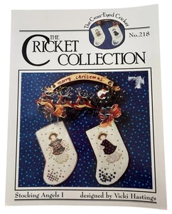 Cross-Eyed Cricket Collection Cross Stitch Pattern Stocking Angels I Christmas - Picture 1 of 11