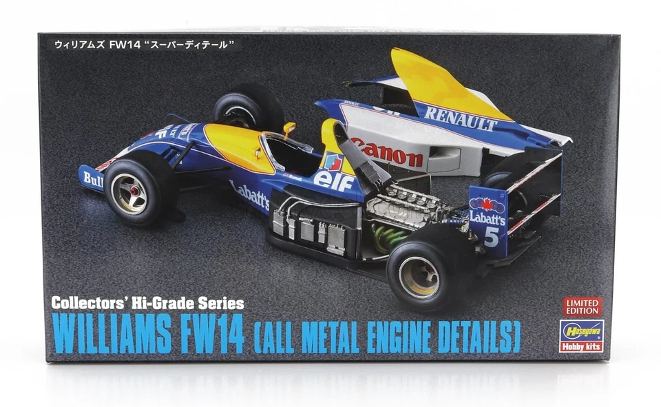 1/24 HASEGAWA - WILLIAMS - F1 FW14B RENAULT N 5 WORLD CHAMPION SEASON 1992 51049 - Immagine 1 di 1