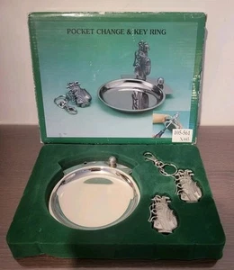 Golf Bag Pocket Keyring And Change Holder With Box - Picture 1 of 8