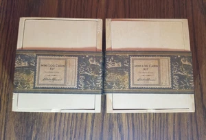 Eddie Bauer Mini Log Cabin Kit, Lincoln Log Type Set x2 - Picture 1 of 2
