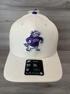 Nike TCU Texas Christian Horned Frogs Rise Gorra Estructurada Sombrero Talla Adulto M/L NUEVO - Imagen 1 de 10