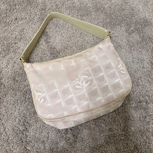 CHANEL New Travel Tote Bag Nylon Purple/White Free Shipping From Japan DHL FedEx - Picture 1 of 11