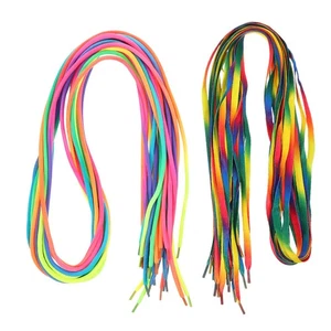 10 Pairs Sneaker Shoelaces Sports Colored for Adult Sneakers Round - Picture 1 of 12