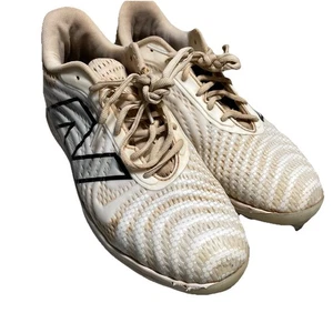 Zapatos de béisbol New Balance botines para hombre 9,5 blancos/plateados de metal - Imagen 1 de 10