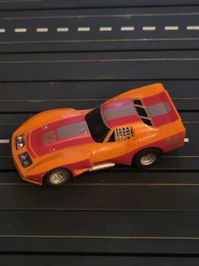 Aurora AFX Corvette GT 1979-1981 #1954 lighted chassis  SILVER RED ORANGE #12 - Picture 1 of 3
