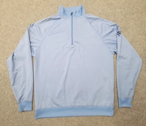 Footjoy Herren Sweatshirt blau Activewear Größe M Langarm 1/4 Arm hat Fehler - Bild 1 von 7