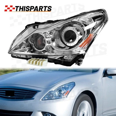 Left HID/Xenon Headlight Headlamp Assembly For 2010-2013 INFINITI G37 11-12 G25 - Image 1 of 4