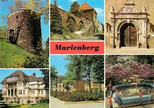Marienberg Sachsen Ansichtskarte Mehrbildkarte Sehenswuerdigkeiten DDR - Bild 1 von 2