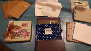 Scrapbook photo album and book lot acrylic book mixed media traveler refill book - Picture 1 of 8