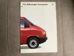 Volkswagen VW LT Transporter Van 6-sided fold-out glossy brochure - Aug 1993 - Picture 1 of 10