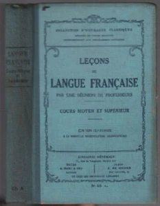 Lecons de langue francaise / cours moyen et supérieur | Bon état - Picture 1 of 1