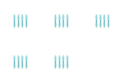 Hubsan Nano Q4 H111 Todo Azul Nano Cuadricóptero Juego de Cuchillas de Hélice Paquete de 5 Foto 1 de 2