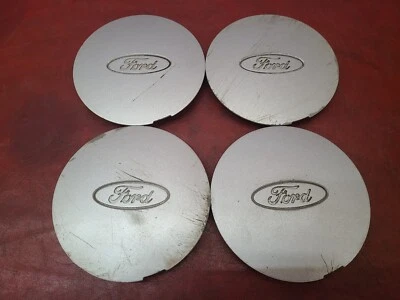 1995-1997 Ford Contour Factory OEM tampa central de roda prata 93BB-1130-HD SET - Imagem 1 de 4