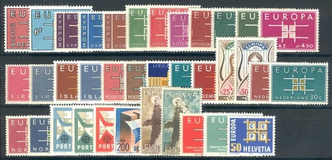 1963 EUROPA CEPT complete year set MNH Cover