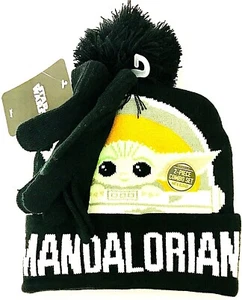 Bioworld Disney Star Wars Baby Yoda The Child Grogu Youth Hat & Gloves Set - Picture 1 of 3