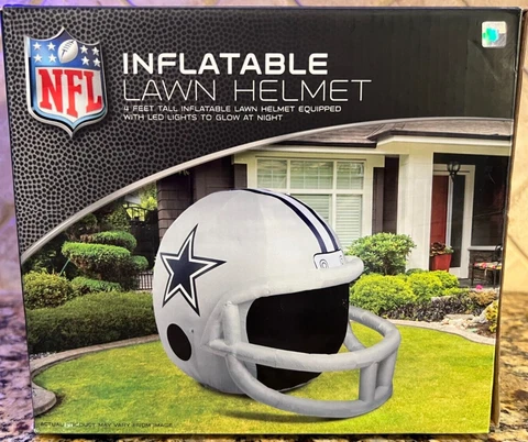 Dallas Cowboys Inflatable Lawn Helmet NFL 4 Feet Tall Fabrique Innovations Inc Cover