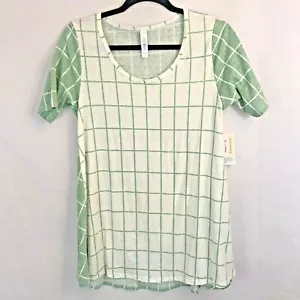 Top gráfico para mujer LulaRoe Perfect T verde y blanco talla xs - Imagen 1 de 4