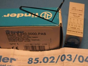 FINDER	85.04.8.240.000.PAS   230-240V 	(0,05s-100h) (7A 250V)  Timer Relay - Picture 1 of 4