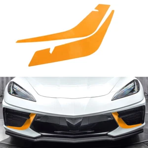 For 2020-2022 C8 Corvette Vinyl Decals Yellow Front Air Intake Accent Graphics - Picture 1 of 6