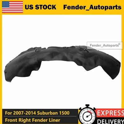 Front Right Inner Fender Liner For 2007-2014 Chevrolet Suburban Tahoe 1500 2500 - Imagem 1 de 4
