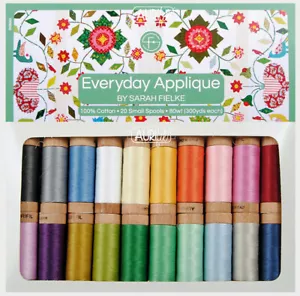 AURIFIL EVERYDAY APPLIQUE BY SARAH FIELKE 20 SMALL SPOOLS COTTON 80 WT - Picture 1 of 1