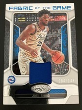2018-19 Panini Certified Fabric of the Game Jersey Joel Embiid ed/149