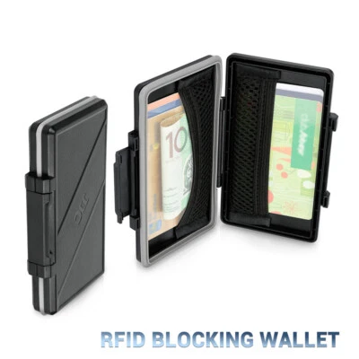 RFID Blocking Slim Wallet for Men Front Pocket Credit Holder for 6 Cards Cash - Image 1 of 4