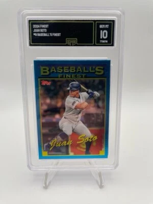 2024 Topps Finest - Juan Soto - What If 1993 Prototype #93-9 GMA 10 💎 GEM MINT - Image 1 of 2