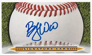 BRYAN WOO SIGNED AUTO'D 3X5 SIGNATURE CARD SEATTLE MARINERS INDEX CARD IC - Picture 1 of 3