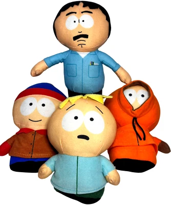 NEW! South Park 9” Set Of 5 Licensed Plush Stan Kenny Butters Randy  2022 - Image 1 of 3