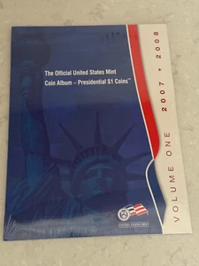 Official U S Mint Coin Album Presidential One Dollar Coins Vol 1 2007 2008 - Picture 1 of 2