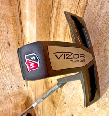 WILSON STAFF VIZOR BLADE PUTTER R FLEX RH STEEL WINN JUMBO GRIP 34" ⛳GUC⛳ - Image 1 of 4