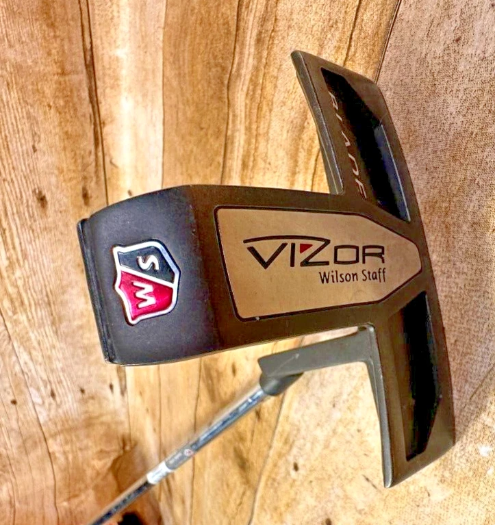 WILSON STAFF VIZOR BLADE PUTTER R FLEX RH STAHL WINN JUMBO GRIP 34" ⛳GUC⛳ - Bild 1 von 4
