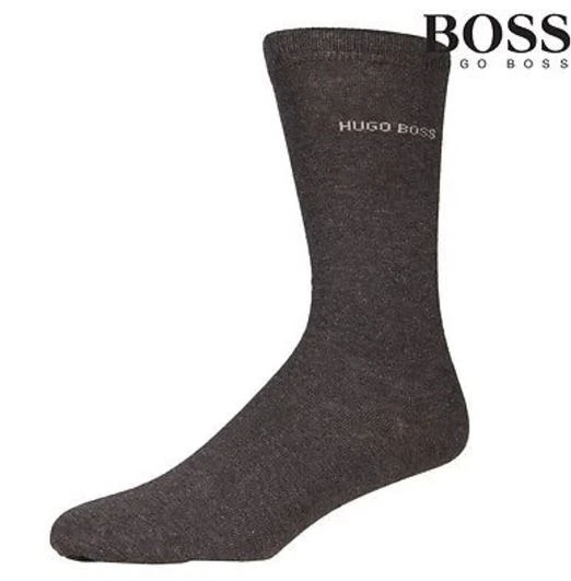 New Hugo Boss men's socks 2 pairs Grey color US Size 7-9. FAST SHIPPING. - Image 1 of 1