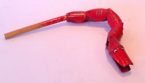Rare Vintage Childrens Toy Jointed Snake Whistle - Bild 1 von 7