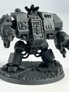 Warhammer 40K Dreadnaught w Power Claws & Assault Cannon Black #1 - Picture 1 of 8