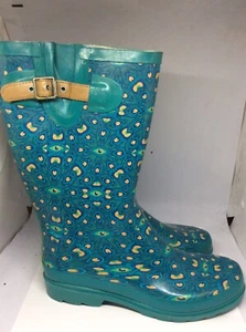 Western Chief Women’s Size 9 Rubber Rain Boots Floral Tiel - Picture 1 of 4