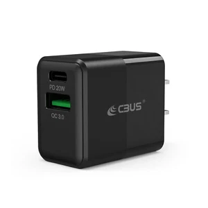 CBUS 20W 2-Port Fast Wall Charger for Samsung, Motorola, LG, OnePlus, BLU, Pixel - Picture 1 of 7